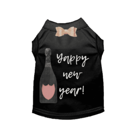 Yappy New Year Dog (style: TEE, size: small)