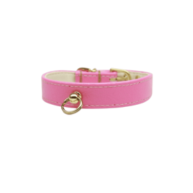 Bee Mine Dog Collar (Color: Pink, size: 20")