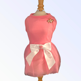 Bee Mine Valentine Dog Dress (size: small)