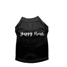 Happy Yappy Hour Matching Dog Dress or Tee (style: TEE, size: 2X Large)