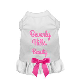 Beverly Hills Beauty Dog Dress (Color: White, size: X Large)