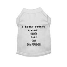 I'm Fluent In All Designers (style: FRENCH tee, size: large)