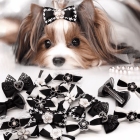Maison gance Haute Couture Pet Bow Collection (size: small)