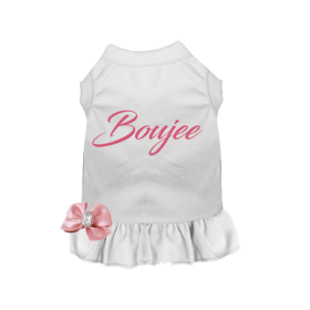 Boujee (Color: White, size: medium)