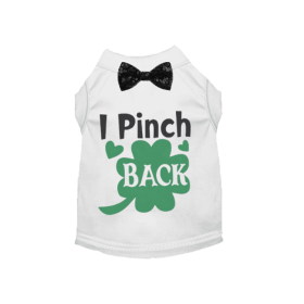I Pinch Back St. Patrick's Day Dog Tee (size: L)