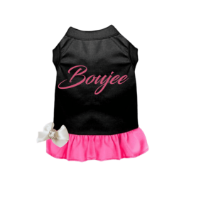 Boujee (Color: BLACK WITH PINK BOTTOM, size: X Large)