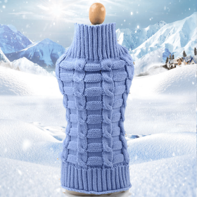 Cashmere Twisted Rope Pet Sweater (size: XL)