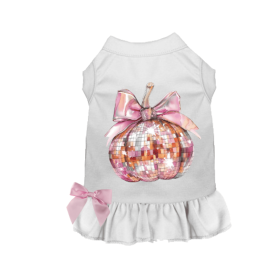 Pretty Pink Pumpkin Dog Dress (size: X Small)