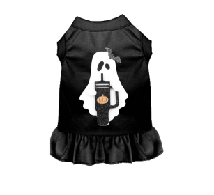 Spooky Coffee Dog Outfit (size: large)