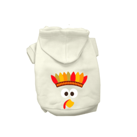 My Thankful Turkey- Dog Hoodie (size: X Small)