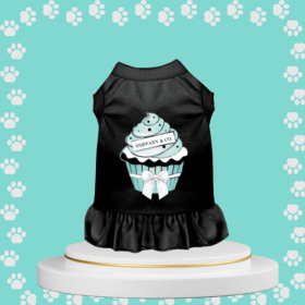 Sniffany & Co Cupcake- Dog Dress (Color: Black, size: XS)