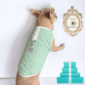 Quilted Sniffany Puff Vest- Dog Coat (size: L)