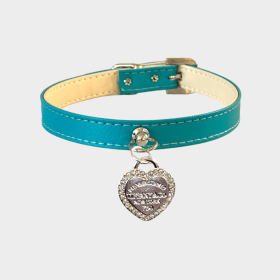 Rhinestone Heart Sniffany Dog Collar (size: 20)