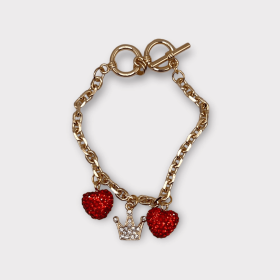 My Tiny Prince of Hearts Dog Charm Collar (size: 14)