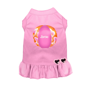 My Barbie Beach Ball Dog Dress (Color: Pink, size: XS)