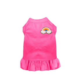 Chenille Rainbow (Color: Hot Pink, size: medium)