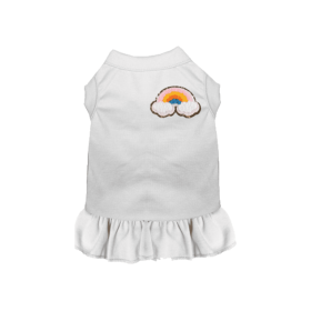 Chenille Rainbow (Color: White, size: medium)