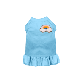Chenille Rainbow (Color: Blue, size: X Small)