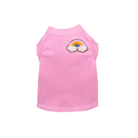 Chenille Rainbow (Color: Light Pink, size: X Large)