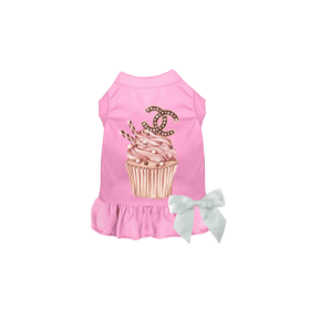 Chewnel Cupcake Dress (Color: Pink, size: 2X Large)