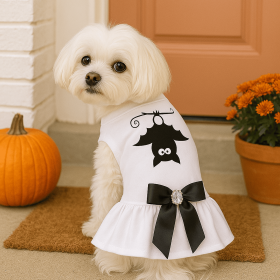 Upside-Down Bat Cameo Gala Dress (size: L)