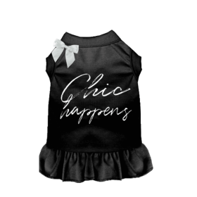 Chic Happens- Dog Dress (style: Black, size: M)
