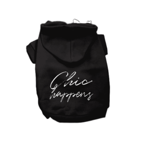 Chic Happens- Dog Hoodie (style: Cream, size: XL)