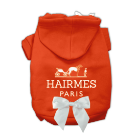 My Everyday Hairmes Dog Hoodie (style: With Bow, size: large)