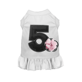 Chiffon No. 5 Flower- Dog Dress (style: Pink, size: XS)