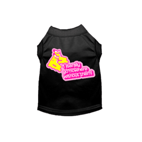 Nowhere Without My Skates- Dog Tee (style: Black, size: S)