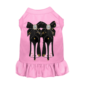 My Favorite Pink Heels- Dog Dress (size: S)