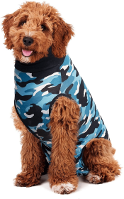 Suitical Dog Recovery Suits (Color: Black, size: XX SMALL)