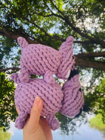 Handmade Sustainable Hippo Dog Rope Toys (size: Mom)
