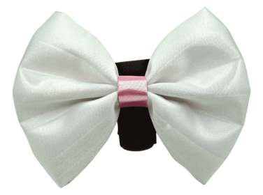 PR3001VA|Pets Ribbons (Color: White-Pink, size: 6")