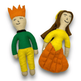 Prince and Princess Dog Felt Toys (style: Prince)