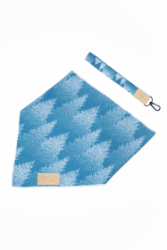 Siberian Spruce Dog Bandana & Matching Keychain (Bandana Size: XL - 35in x 17in)