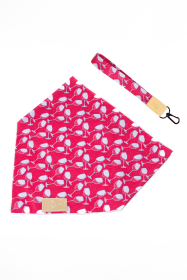 Red Mountain Syrah Dog Bandana & Matching Keychain (Bandana Size: M/L - 27in x 13in)