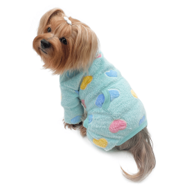 Ultra Plush Colorful Hearts Turtleneck Pajamas (size: XS)