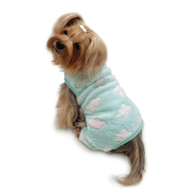 Ultra Plush Fluffy Clouds Front Sleeveless Pajamas (size: XL)