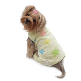 Ultra Plush Colorful Stars Front Sleeveless Pajamas (size: S)