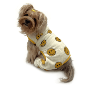 Ultra Plush Happy Face Front Sleeveless Pajamas (size: S)