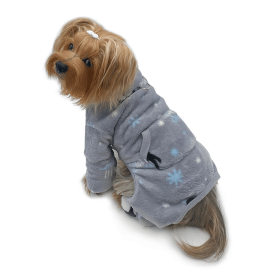 Ultra Thick Plush Penguins Turtleneck Pajamas (size: L)