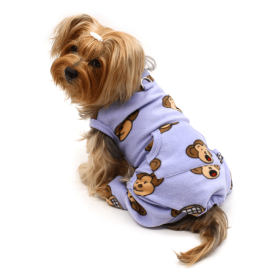 Silly Monkey Front Sleeveless Fleec Pajamas (size: M)