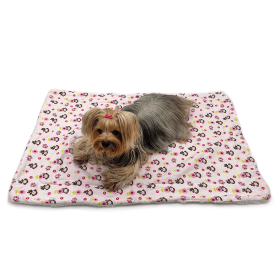 Girly Monkey Flannel/Plush Blanket (size: 30" x 20")