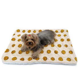 Ultra Plush Happy Face Blanket (size: 50" x 30")