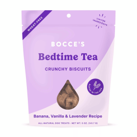 Bocce's Bakery Dog Treats (Option: Bedtime Tea Biscuit, size: 5 Oz)