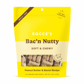 Bocce's Bakery Bac'N Nutty Dog Treats 6oz (Option: Soft & Chewy)