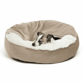 Best Friends by Sheri (Option: Cozy Cuddler Ilan Cat & Dog Bed Taupe 24X24)