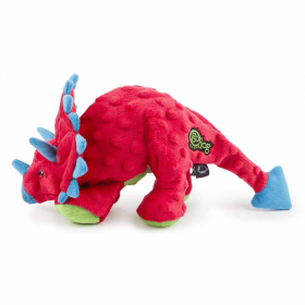 goDog Dinos  Plush Dog Toy (Option: Triceratops W/Chew Guard)