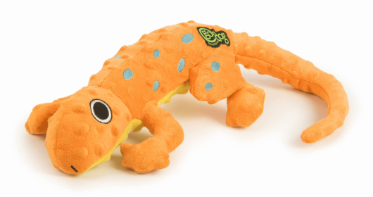 goDog  Plush Dog Toy (Option: Amphibianz Gecko Squeaky, size: large)